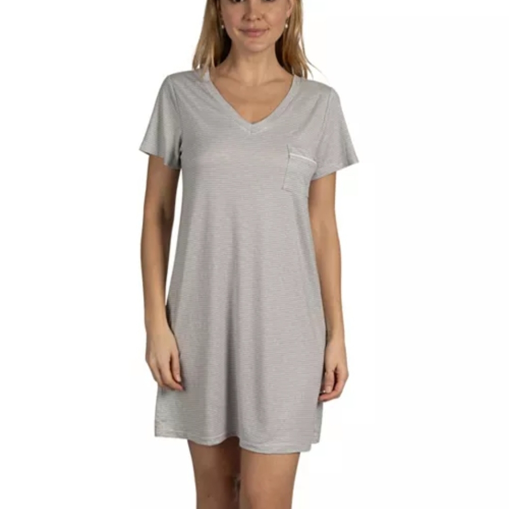 Tahari Women's 2-Pack V-Neck Short Sleeve Nigh